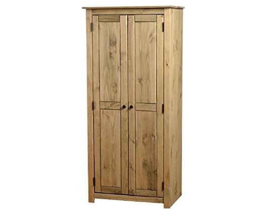 Panama 2 Door Wardrobe - Natural Wax