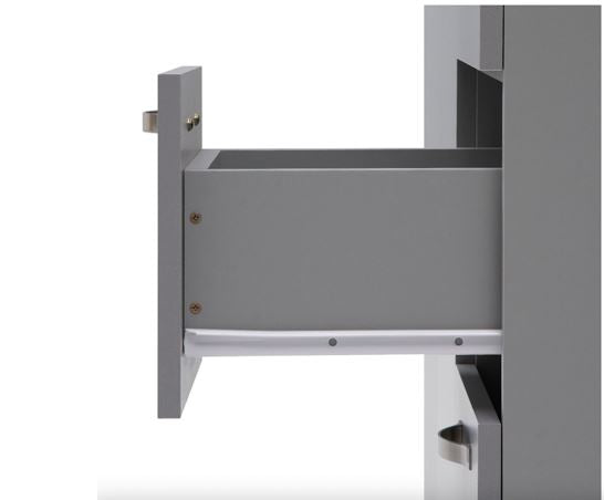 Essentials 3 Door Double Wardrobe Grey