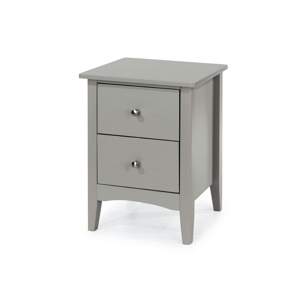 Como 2 Drawer Bedside Cabinet-Light Grey