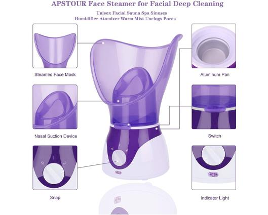 Facial Steamer and Nasal Steam Inhaler Set