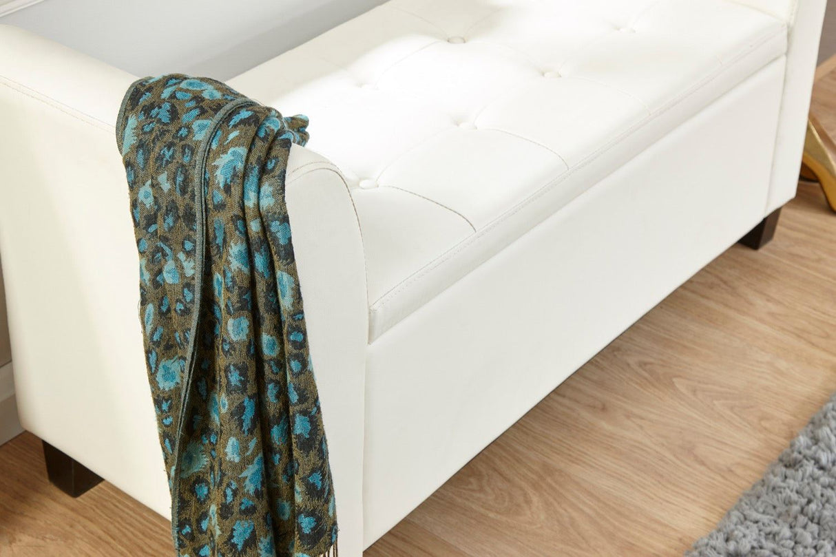 Verona window seat white PU