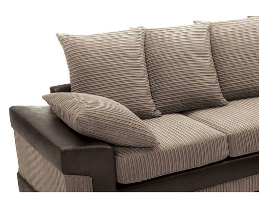 Dino Right Hand Facing Corner Sofa- Brown & Beige