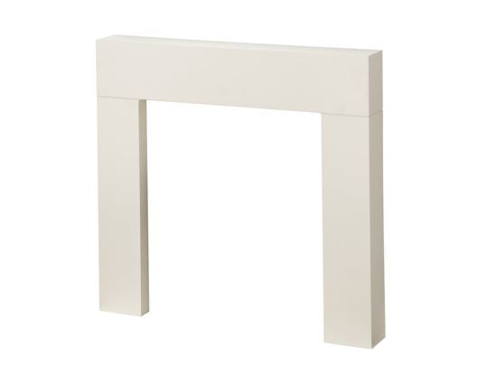 Adam Miami Mantelpiece in Pure White, 46 Inch