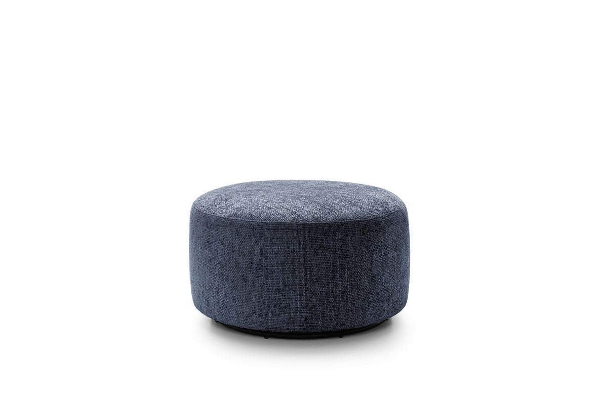 Ingrid Swivel Footstool - Dark Blue
