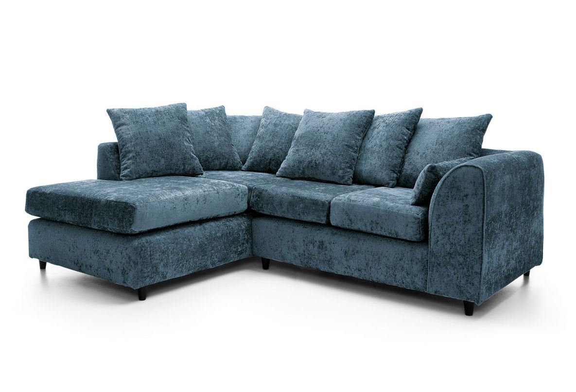 Harriet Left Corner Sofa - Dark Blue