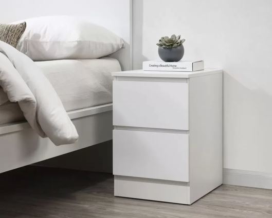 Oslo 2 Drawer Bedside