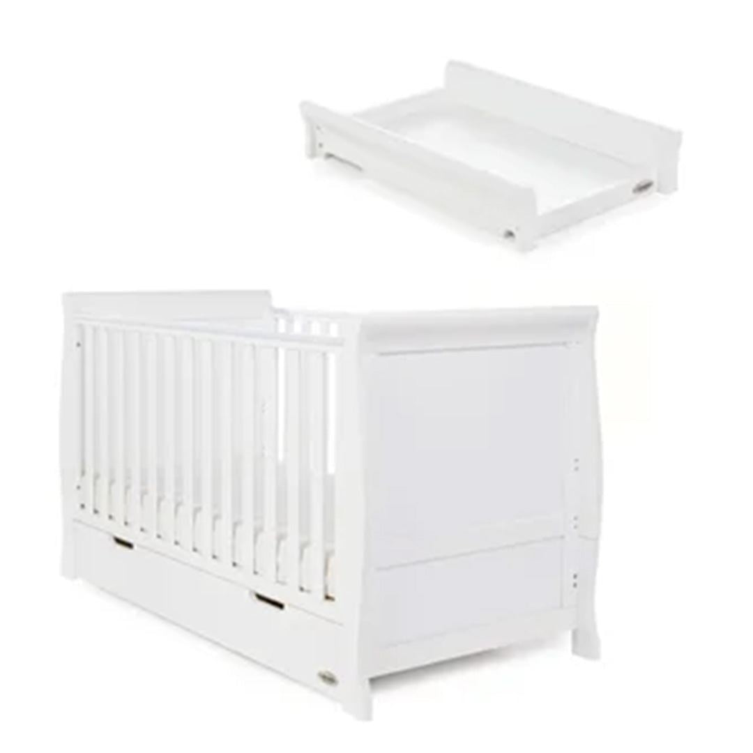 Stamford Classic Cot Bed & Cot Top Changer-White