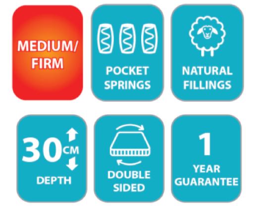 Natural Touch 1000 Mattress- King