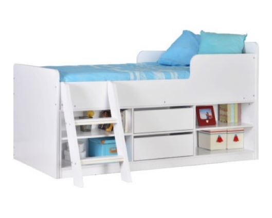 Felix Low Sleeper Bed - White