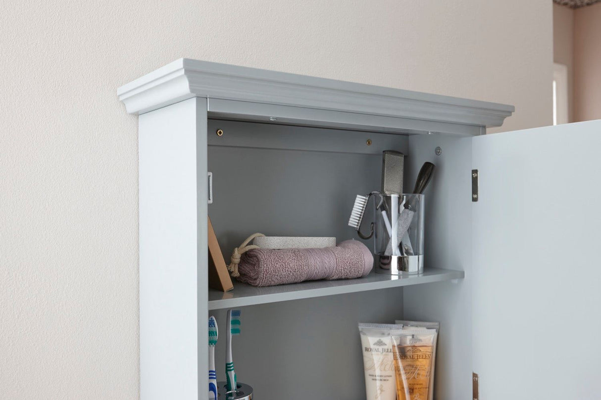 Colonial mirrored cabinet grey