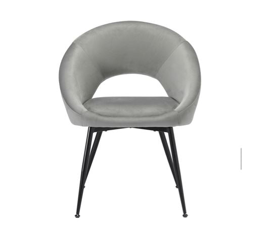Lulu Dining Chair Grey (Pack of 2)