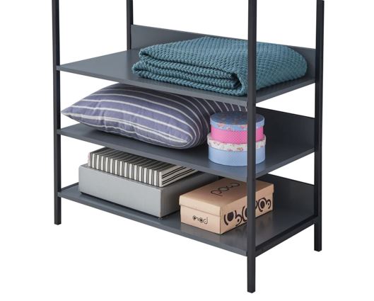 Zahra Open Wardrobe with 4 Shelves