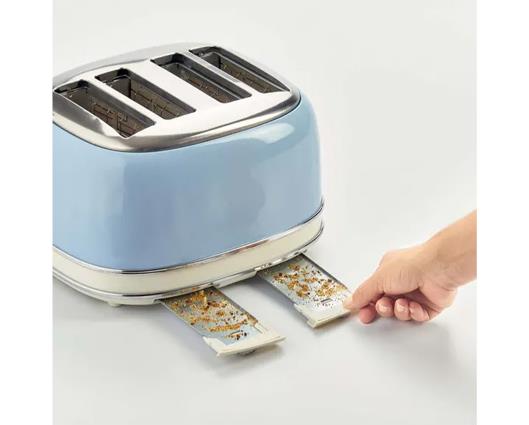 Ariete Retro Style 4 Slice Toaster - Blue