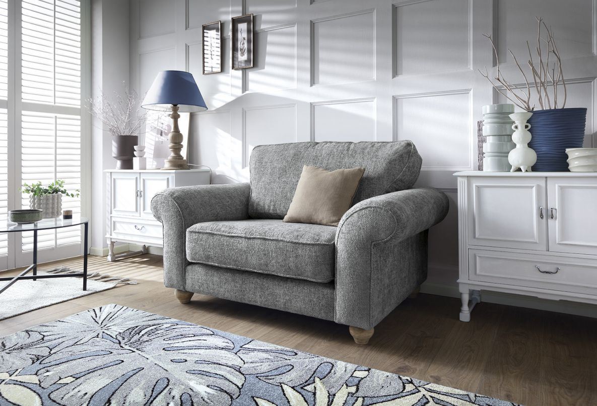 Ingrid Love Seat - Steel Grey