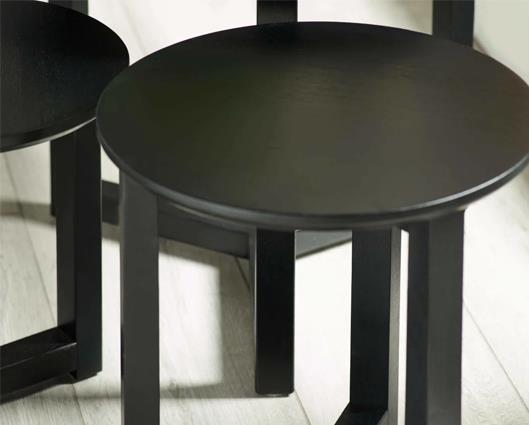 Nidri Nest of 3 Tables Black