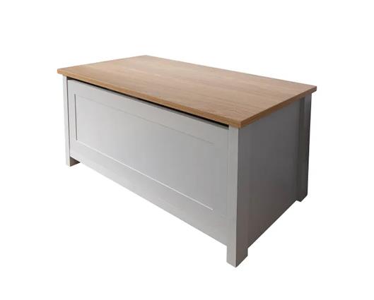 Lancaster ottoman storage grey