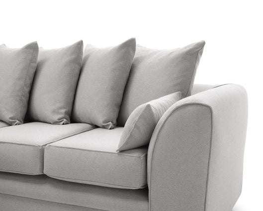Darcy Left Hand Facing Corner Sofa-Light Grey