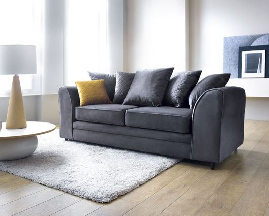Chicago 3 Seater-Dark Grey