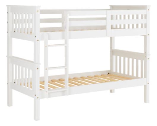 Neptune 3' Bunk Bed - White