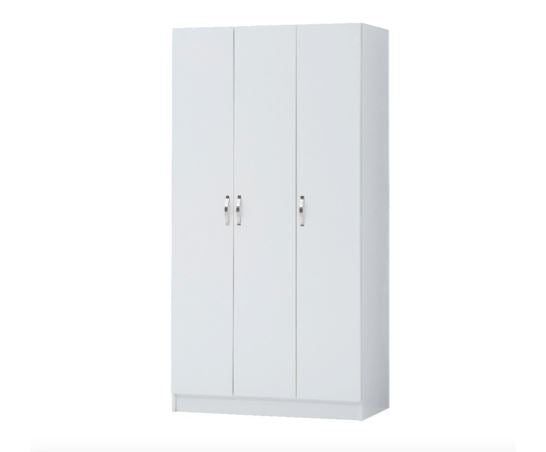Essentials 3 Door Double Wardrobe White