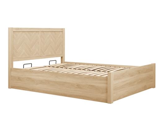 Herringford Ottoman Bed Oak - Double