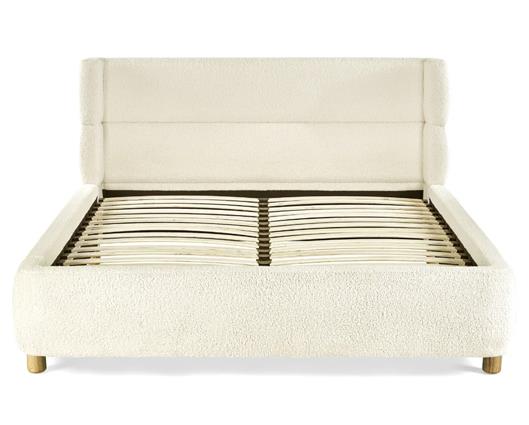 Oberon Boucle Bed Cream - Double