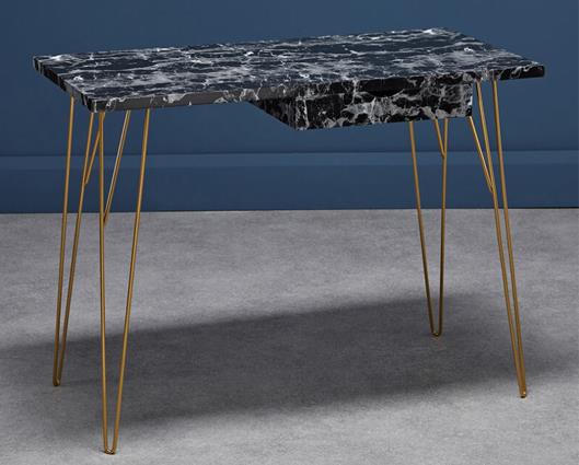 Fusion Desk Black Marble