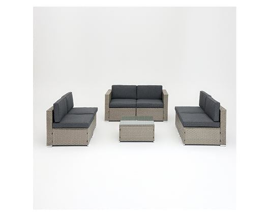 Catina Light Grey Modular Set w/ Grey Cushions
