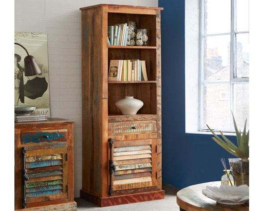 COASTAL NARROW BOOKCASE