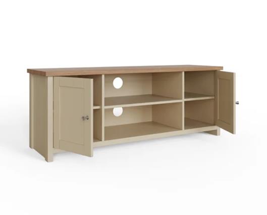 Lancaster Large TV Cabinet Cream