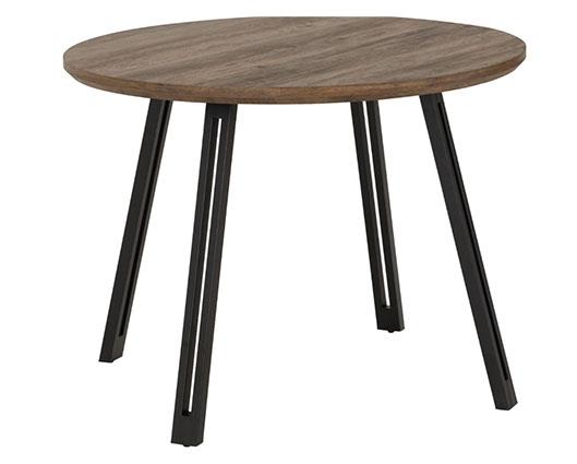 QUEBEC ROUND DINING TABLE - MEDIUM OAK EFFECT