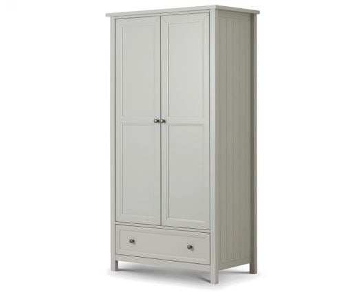 MAINE 2 DOOR COMBINATION WARDROBE - DOVE GREY