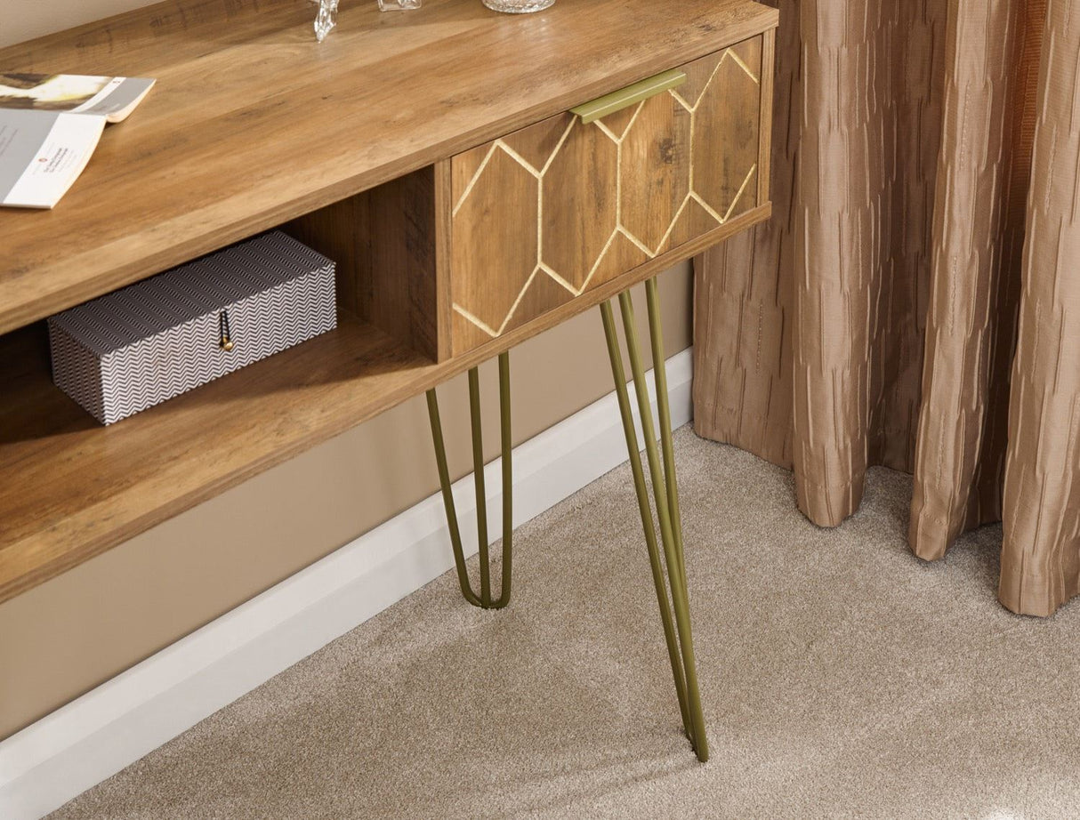Orleans 2 drawer console desk mango