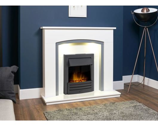 Adam Eclipse Electric Fire in Black