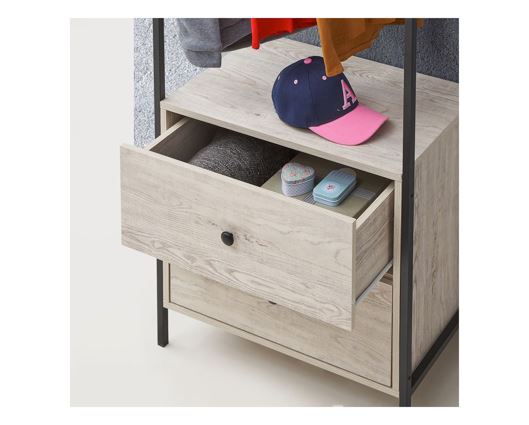 Zahra Open Wardrobe with 2 Drawers