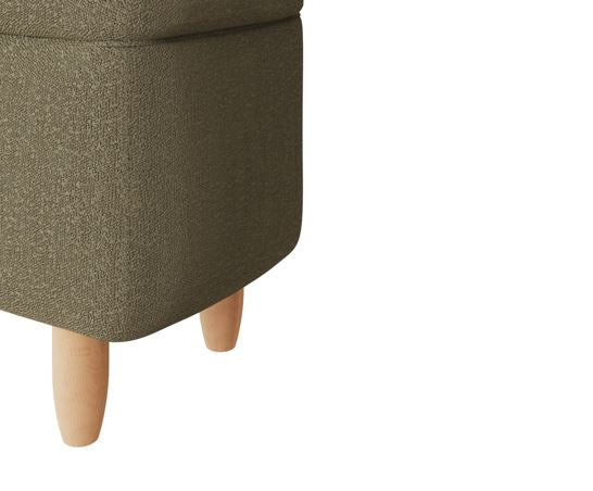 Florence Boucle Ottoman Natural Mushroom