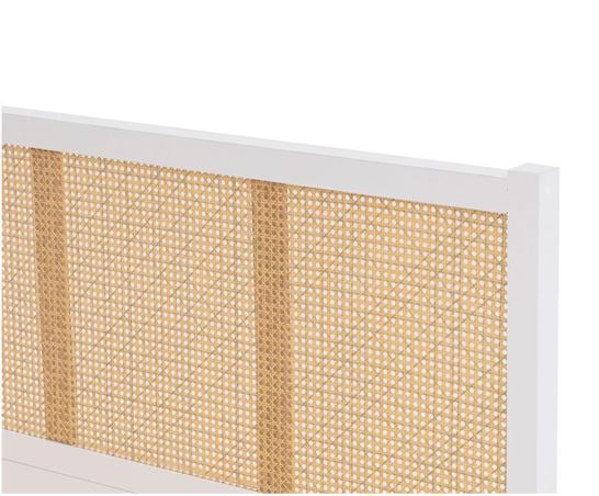 Croxley Rattan Double Bed - White