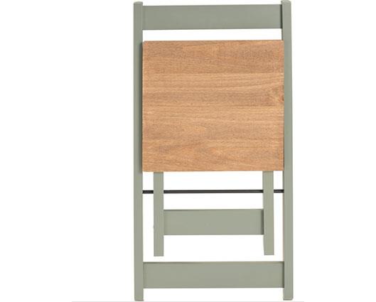 SANTOS BUTTERFLY DINING SET (X4 CHAIRS) - GREEN/DISTRESSED WAXED PINE