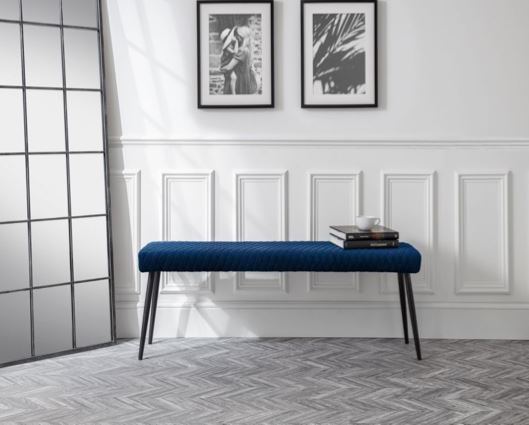 LUXE LOW BENCH - BLUE