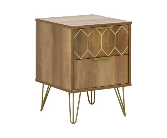 Orleans 2 Drawer Bedside Mango