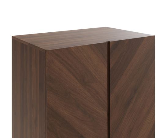 Catania 2 Door 1 Drawer Wardrobe Royal Walnut