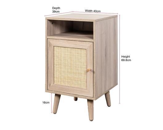 Willow 1 Door Bedside Table