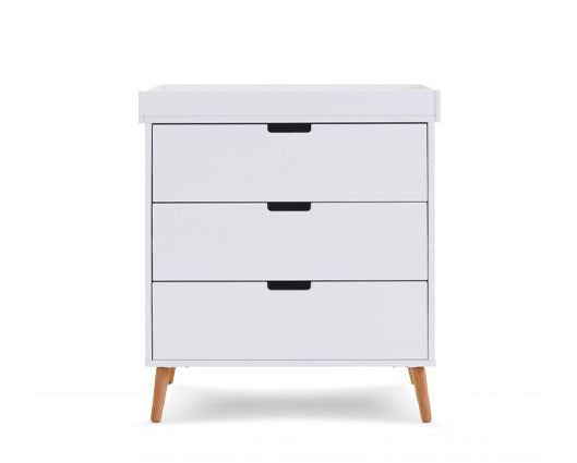 Maya Changing Unit - White with Natural