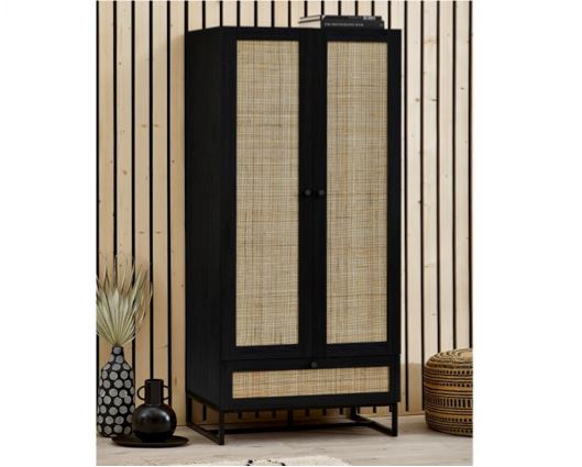 Padstow Wardrobe - Black