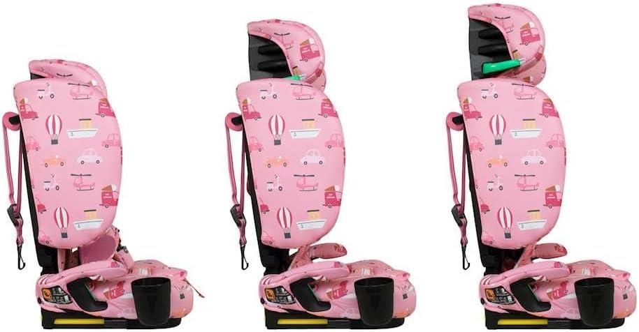 On the Go i-size Travel Car Seat - Itchy Feet Rosy