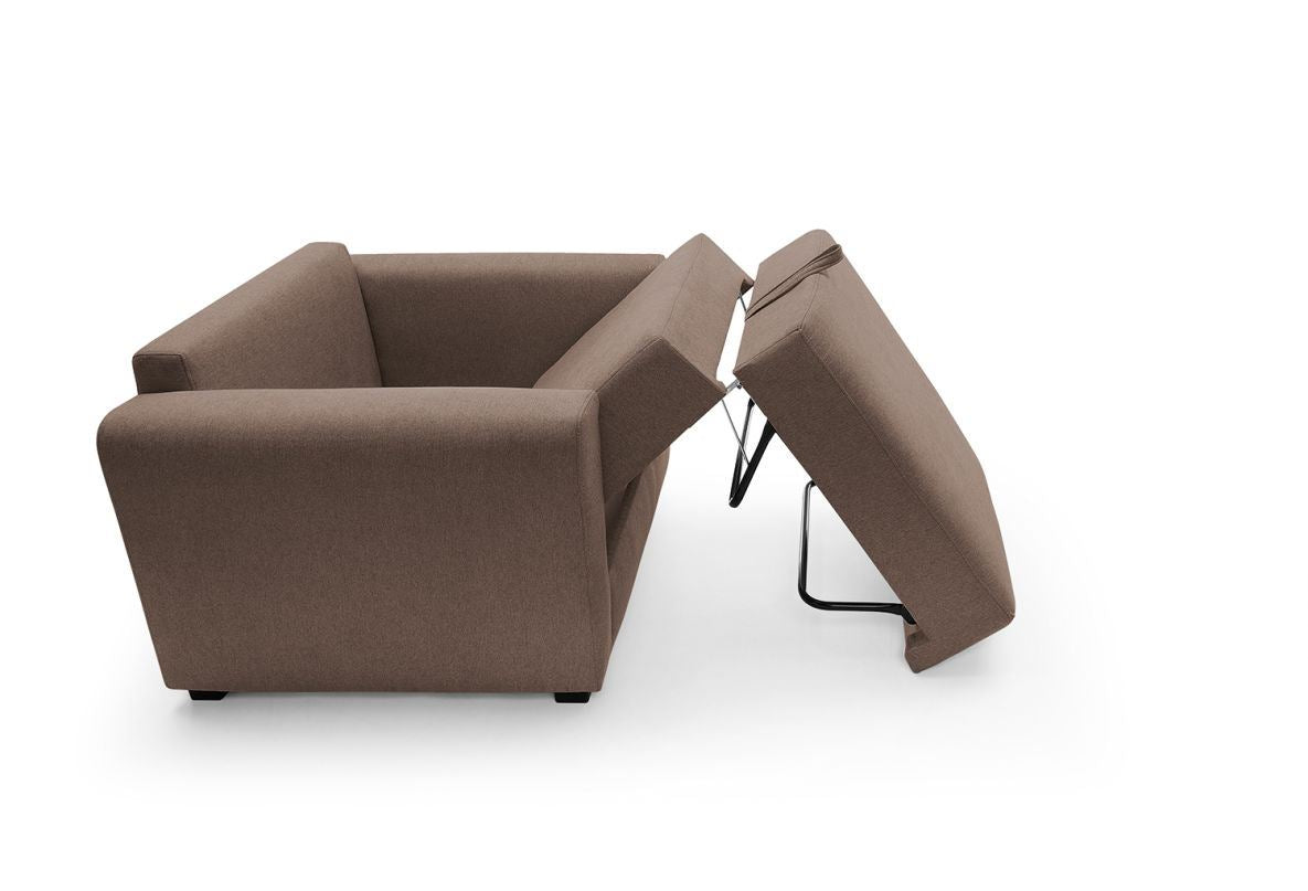 Olly Single Sofa Bed - Tan Brown
