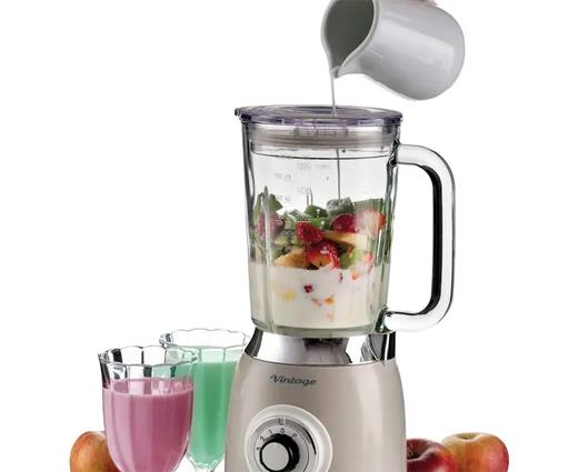 Ariete Vintage 1.5 Litre Glass Jug Blender - Cream