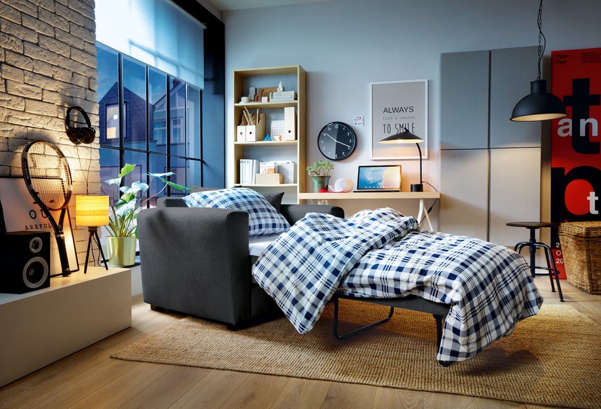 Olly Single Sofa Bed - Black