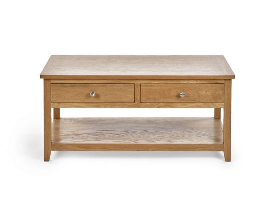 MALLORY COFFEE TABLE WITH 2 DRAWERS FSC MIX 70% (INT-COC-002320)
