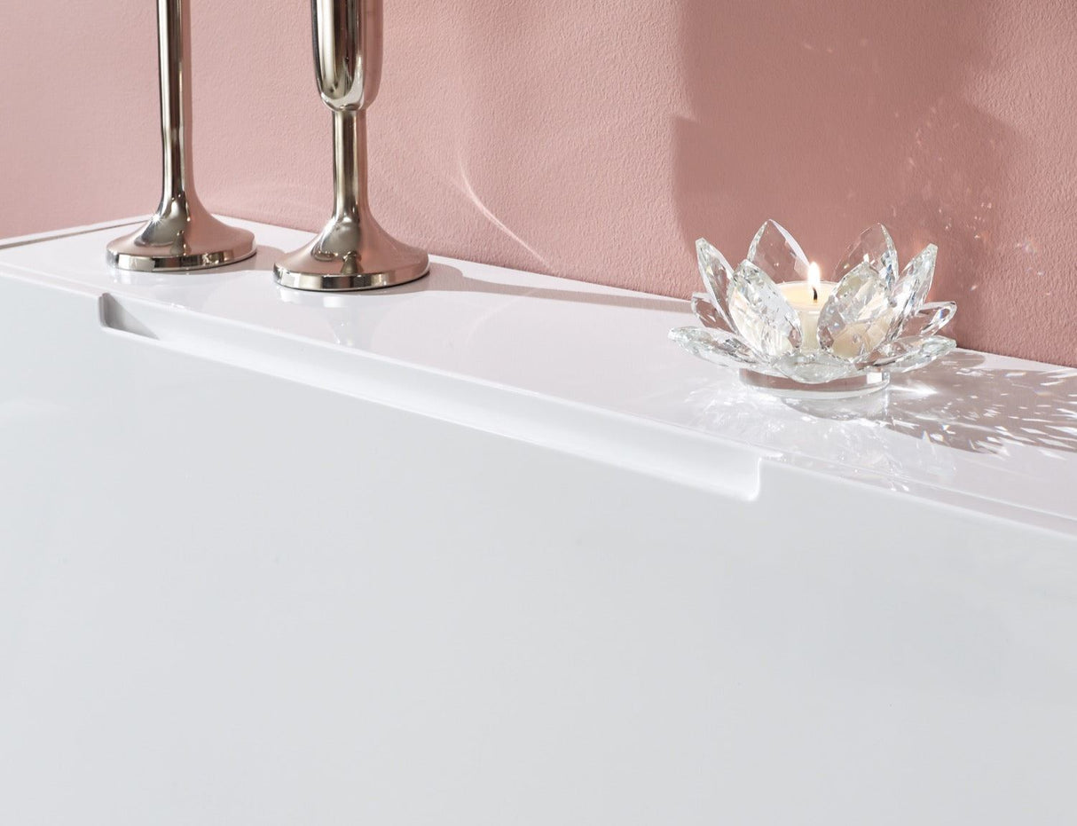 Narrow high gloss 2 tier shoe cabinet white